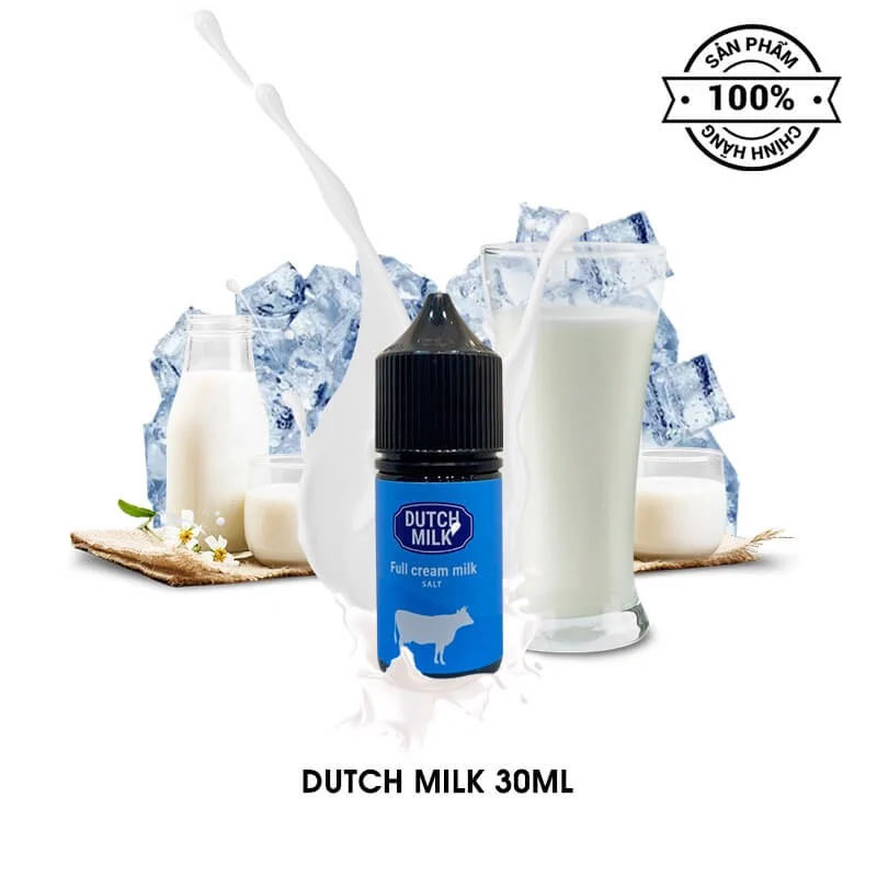 Dutch Milk Salt Nic 30ML Tinh Dầu Vape Malaysia Chính Hãng